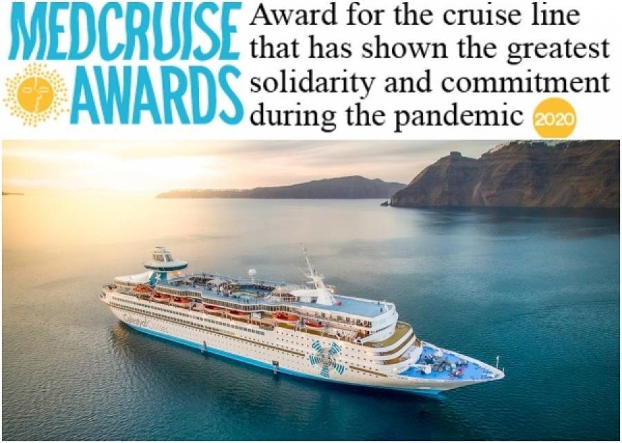 Νέα διάκριση της Celestyal Cruises στα MedCruise Awards 2020