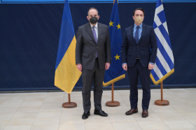 Συνάντηση Πλακιωτάκη με τον Πρέσβη της Ουκρανίας στην Ελλάδα