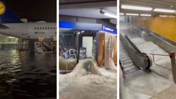 Φρανκφούρτη: Πλημμύρισε το αεροδρόμιο- Καθυστερήσεις και ματαιώσεις πτήσεων