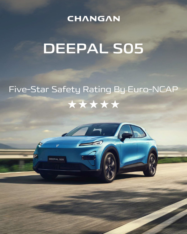 Το Deepal S05 κερδίζει 5 αστέρια στο Euro NCAP 2025