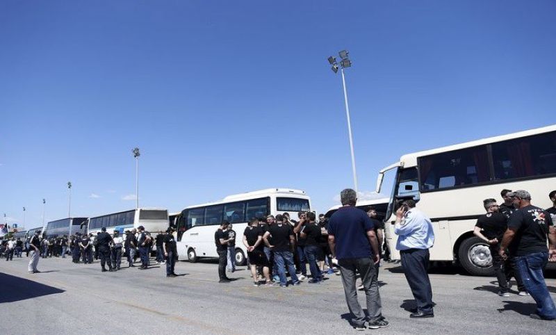 Συγκρούστηκε Ι.Χ. με λεωφορείο που μετέφερε οπαδούς του ΠΑΟΚ