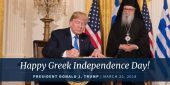 Το tweet Τραμπ για την 25η Μαρτίου