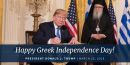 Το tweet Τραμπ για την 25η Μαρτίου