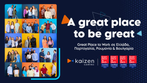 Kaizen Gaming: Αναδεικνύεται για δεύτερη φορά Great Place to Work