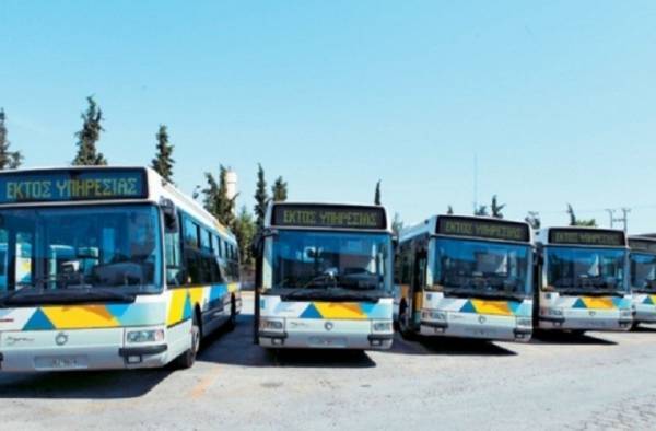 Στάση εργασίας στα λεωφορεία την Πέμπτη