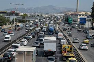 Χαϊδάρι: Διακοπή κυκλοφορίας λόγω καθίζησης στην Αθηνών– Κορίνθου