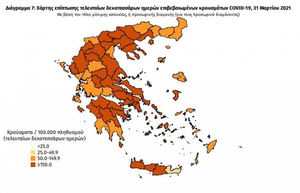 Μεγάλη διασπορά κρουσμάτων σε κέντρο Αθήνας, Θεσσαλονίκη και Πειραιά