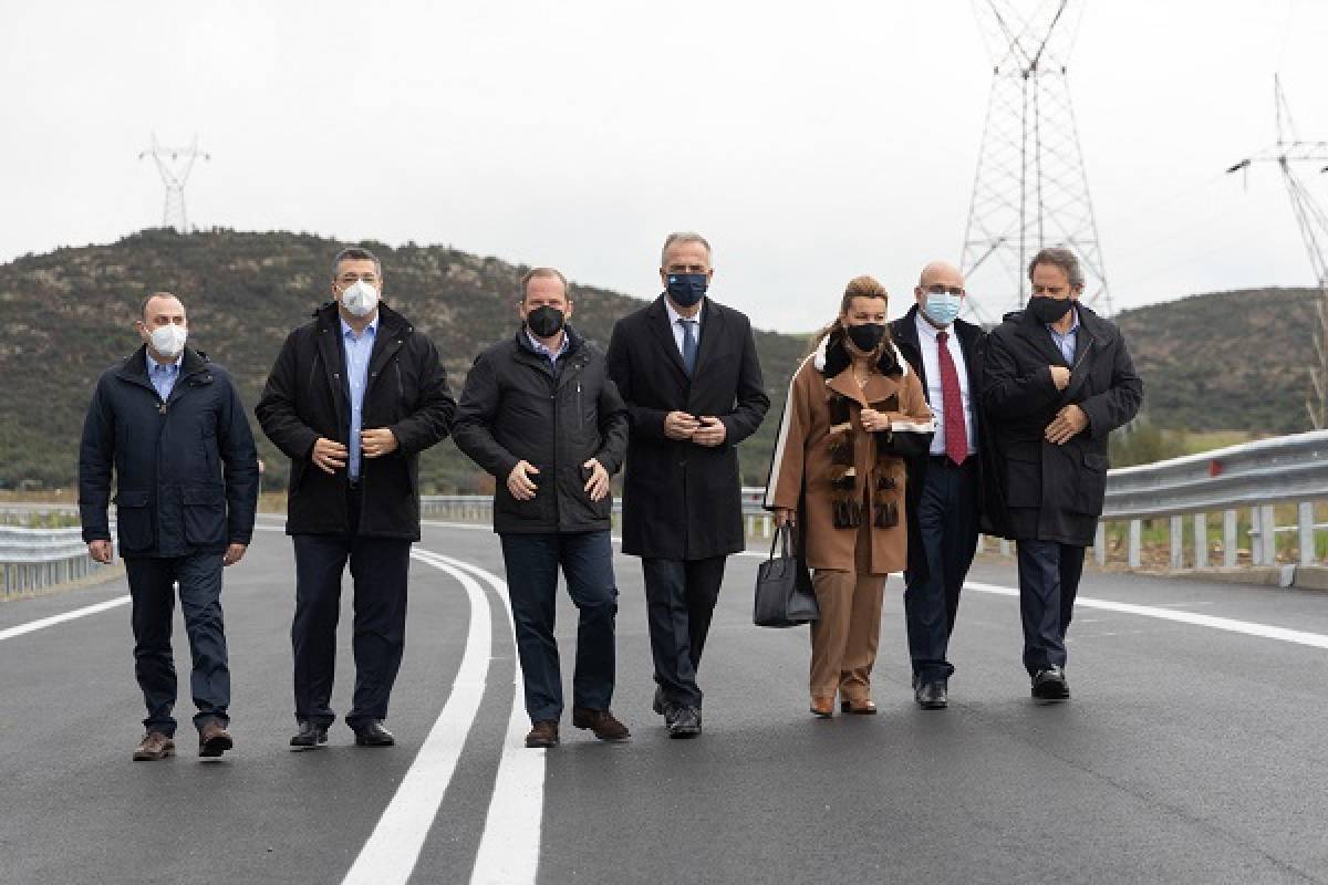 Στην κυκλοφορία τα πρώτα πέντε χλμ. του οδικού άξονα Θέρμης-Γαλάτιστας