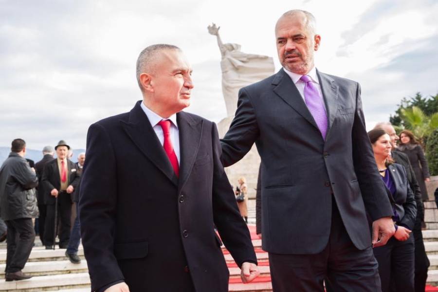 Μετωπική Ράμα με τον Πρόεδρο της Δημοκρατίας της Αλβανίας
