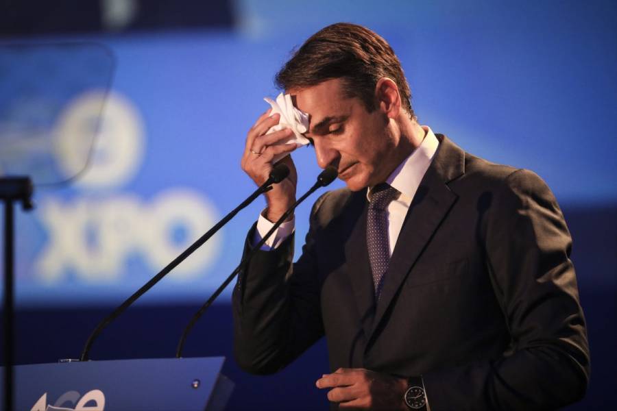 «Έλιωσε» στον ιδρώτα ο Μητσοτάκης στο Βελλίδειο