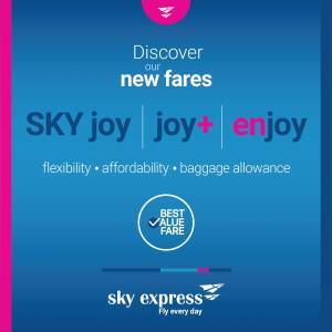 SKY express: Νέοι ναύλοι και ευέλικτες υπηρεσίες