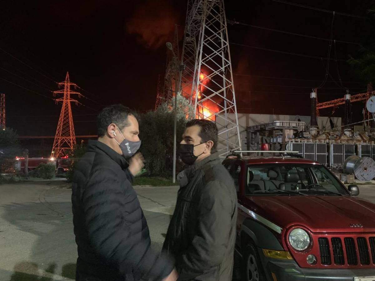 ΑΔΜΗΕ: Βραχυκύκλωμα σε μετασχηματιστή προκάλεσε τη φωτιά