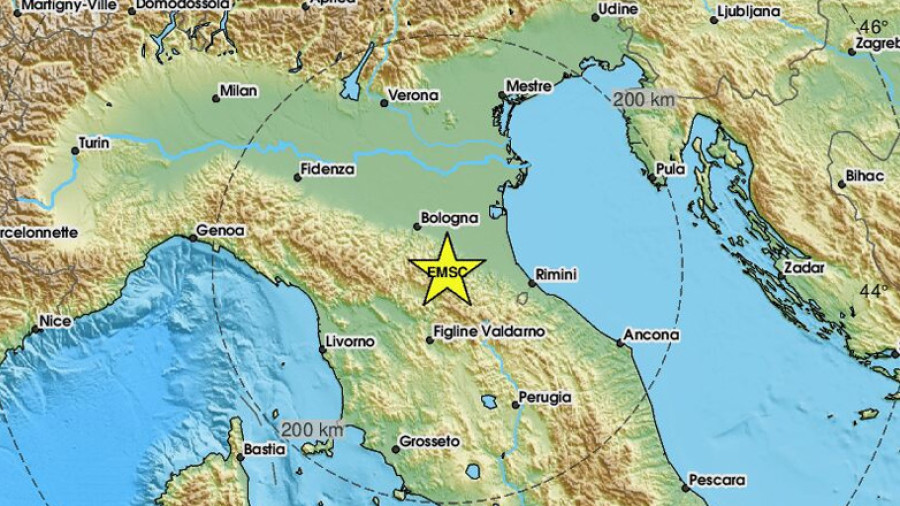 Ιταλία: Σεισμός 4,8 ρίχτερ κοντά στη Φλωρεντία