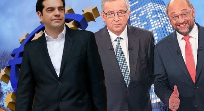 Τηλεφωνική επικοινωνία Τσίπρα με Γιούνκερ &amp; Σουλτς