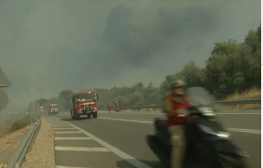 Μήνυμα 112 για εκκένωση του οικισμού Γλυκιά Ζωή