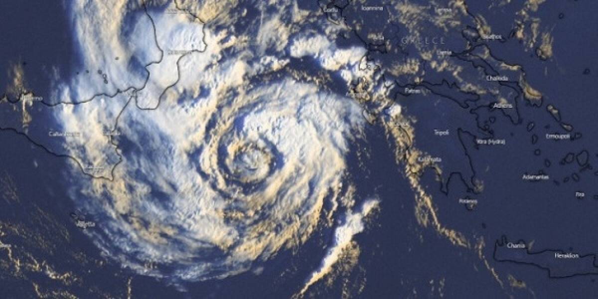Με ταχύτητες 90χλμ από Ιόνιο και δυτική Αχαΐα ο Ιανός