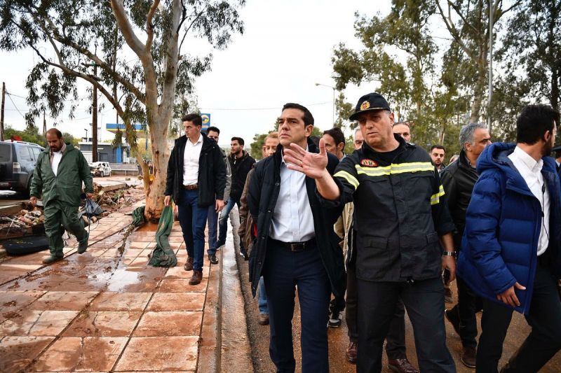 Στις πληγείσες περιοχές ο Τσίπρας: Προχωράμε σε επούλωση των πληγών