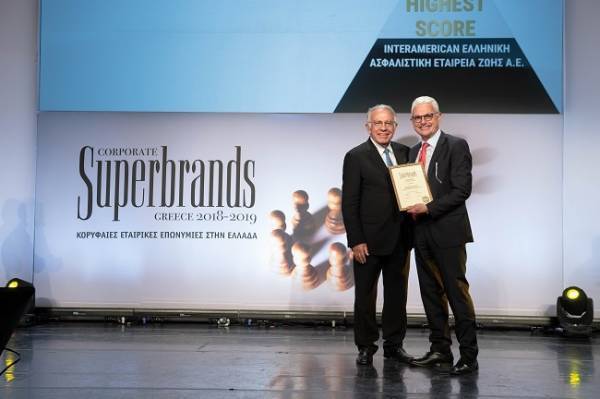 Κορυφαίο Superbrand της ελληνικής ασφαλιστικής αγοράς η Interamerican