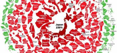 Βρείτε την Ελλάδα στον παγκόσμιο χάρτη του χρέους