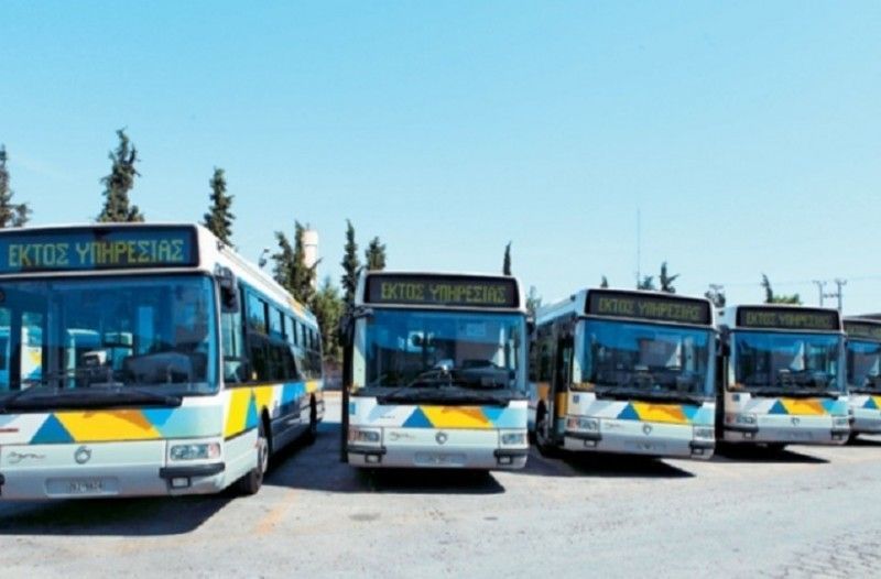 Ακινητοποιημένα τα λεωφορεία της Αθήνας σήμερα