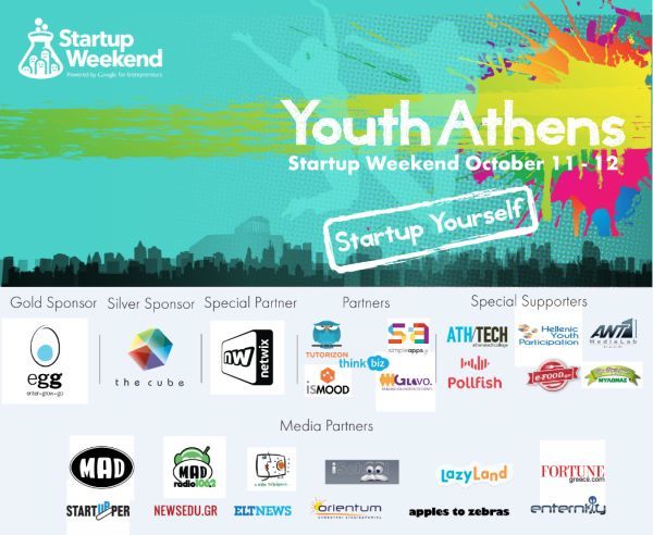 «Startup Weekend Athens Youth» για νέους 15-18 ετών – 11/12-10 στο Egg