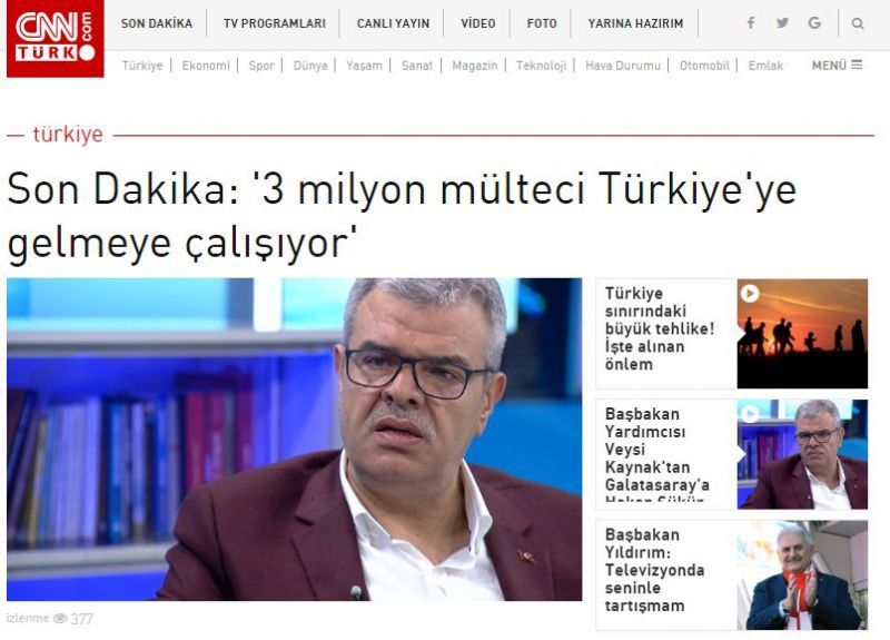 «Προειδοποίηση» Τουρκίας σε ΕΕ: Περιμένουμε άλλα τρία εκατομμύρια πρόσφυγες