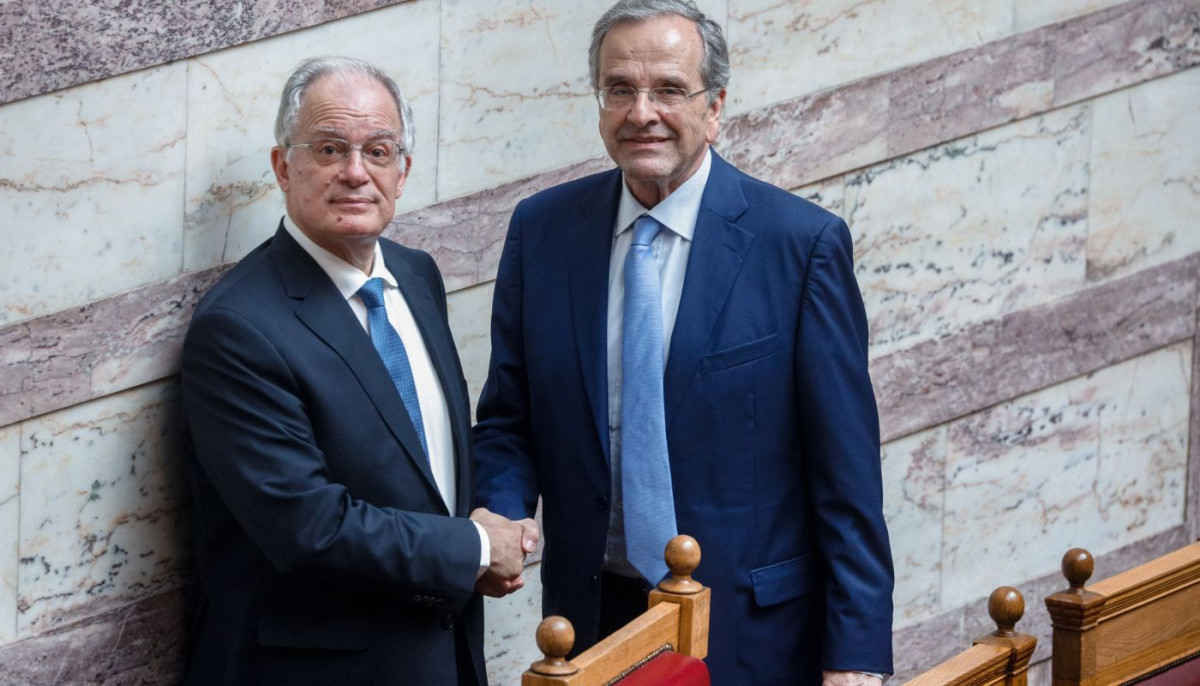 Συνάντηση Σαμαρά – Τασούλα: «Πυρά» κατά Μητσοτάκη για ελληνοτουρκικά και Συνταγματική Αναθεώρηση