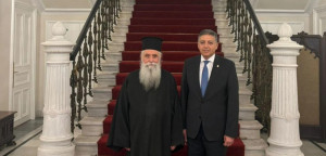 Συνάντηση του Πρέσβη της Αιγύπτου στην Ελλάδα με τον νέο Αρχιεπίσκοπο της Μονής Σινά