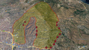 Φωτιά στην Πεντέλη: Εικόνα της φλεγόμενης περιοχής από δορυφόρο