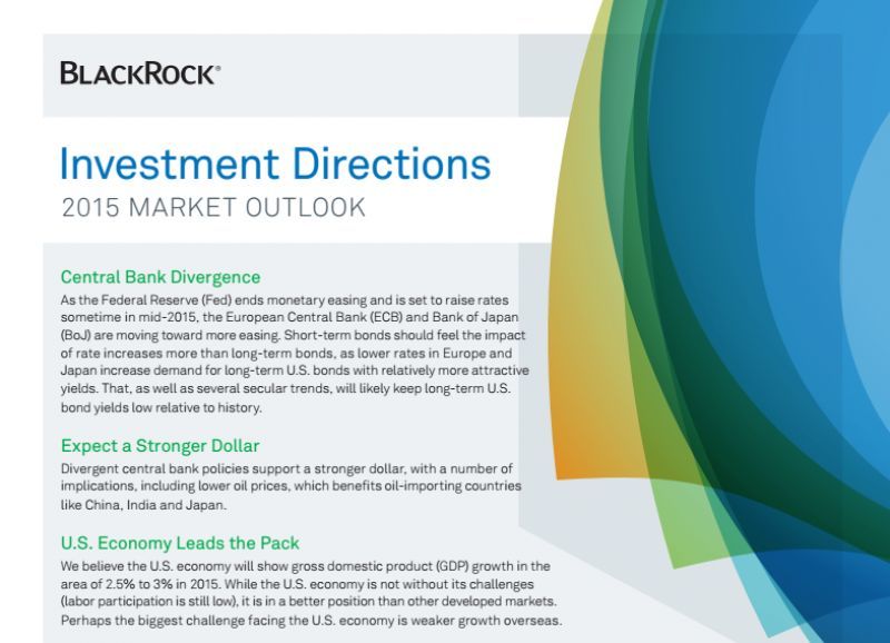 Τι συμβουλεύει τους επενδυτές για το 2015 η BlackRock
