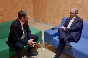Συνάντηση Ανδρουλάκη-Σολτς: Στόχος μια ισχυρή σοσιαλδημοκρατία στις επόμενες ευρωεκλογές