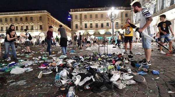Χιλιάδες τραυματίες από πανικό στο Τορίνο