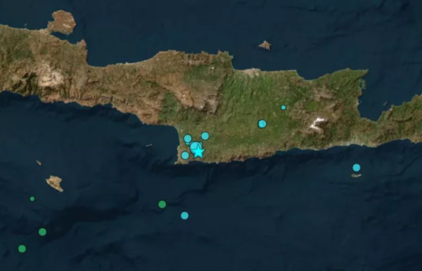 Σεισμός 5,1 Ρίχτερ στην Κρήτη- Αναστατώθηκαν οι κάτοικοι