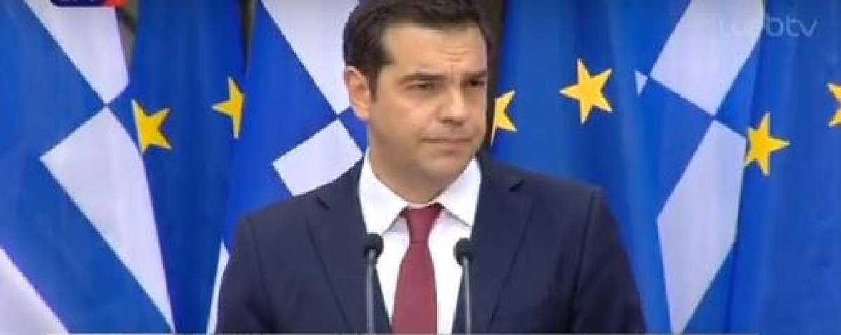 Με... γραβάτα η ομιλία του Τσίπρα στο Ζάππειο (live)