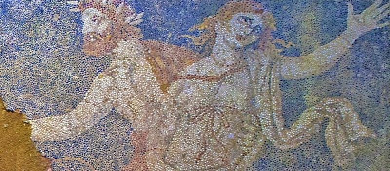 Η αρπαγή της Περσεφόνης στο ψηφιδωτό της Αμφίπολης