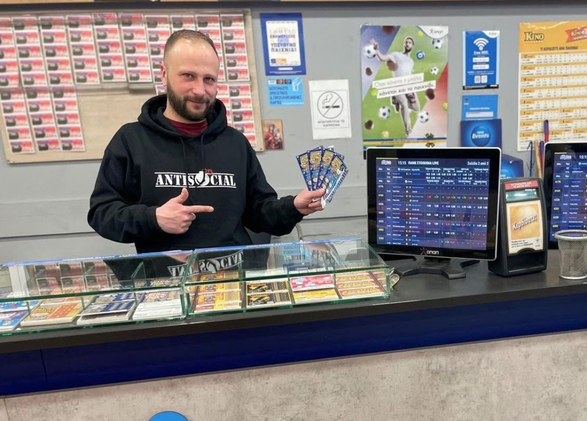 ΣΚΡΑΤΣ «5 ΧΡΟΝΙΑ ΤΥΧΗ»: Σε κατάστημα ΟΠΑΠ στη Θεσσαλονίκη ο μεγάλος τυχερός