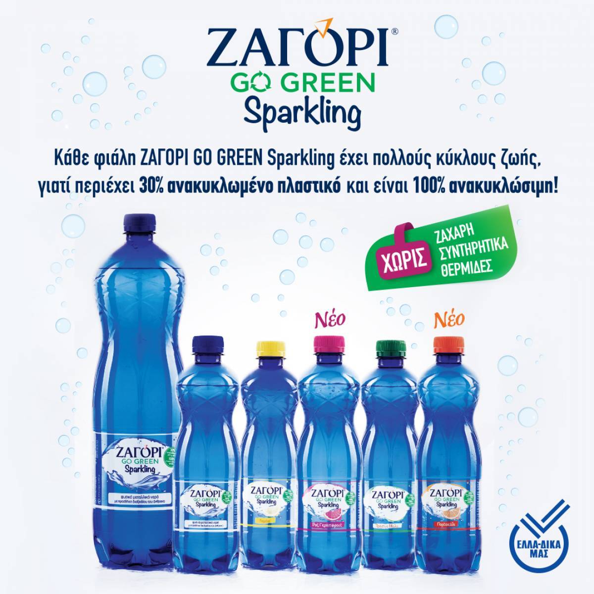 Το ΖΑΓΟΡΙ Sparkling λανσάρει 2 νέα φυσικά αρώματα