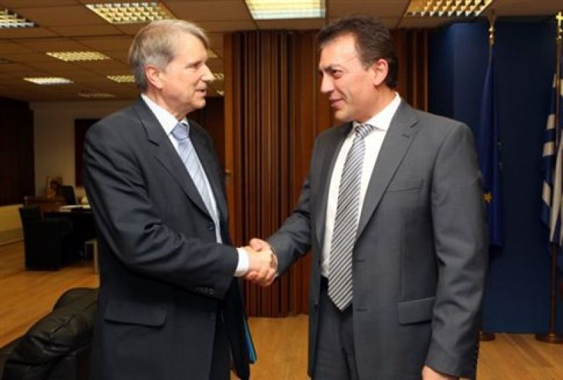 Τα εργασιακά στο επίκεντρο της συνάντησης Βρούτση - Ράινχεμπαχ