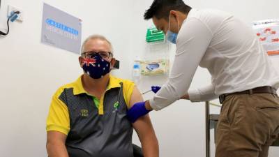 Εμβολιάστηκε ο πρωθυπουργός της Αυστραλίας Σκοτ Μόρισον (video)