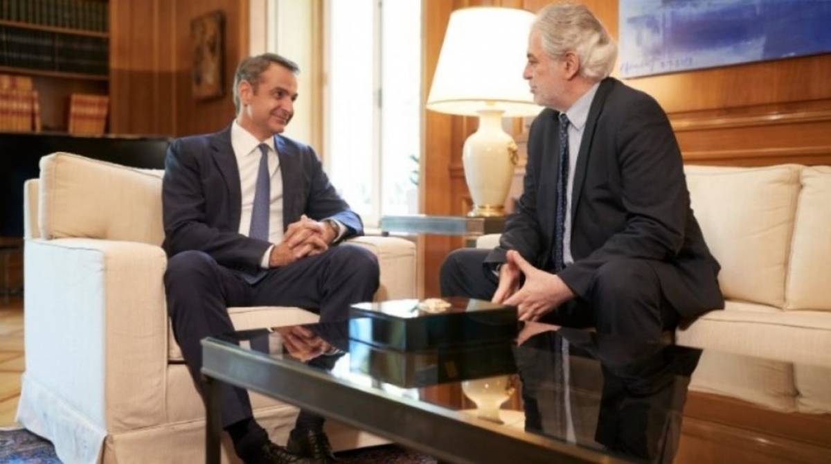 Συνάντηση Μητσοτάκη - Στυλιανίδη στο Μαξίμου