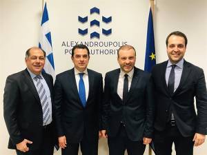 Στο λιμάνι της Αλεξανδρούπολης ο Σκρέκας-Τι συζητήθηκε