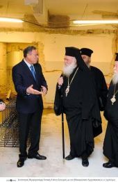 Θερμή υποδοχή του Γιάννη Σγουρού στα γραφεία της Ιεράς Συνόδου