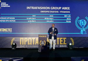 Για τις οικονομικές του επιδόσεις διακρίθηκε ξανά ο Όμιλος Intrafashion