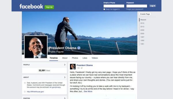 O Ομπάμα απέκτησε προσωπική σελίδα στο Facebook (VIDEO)