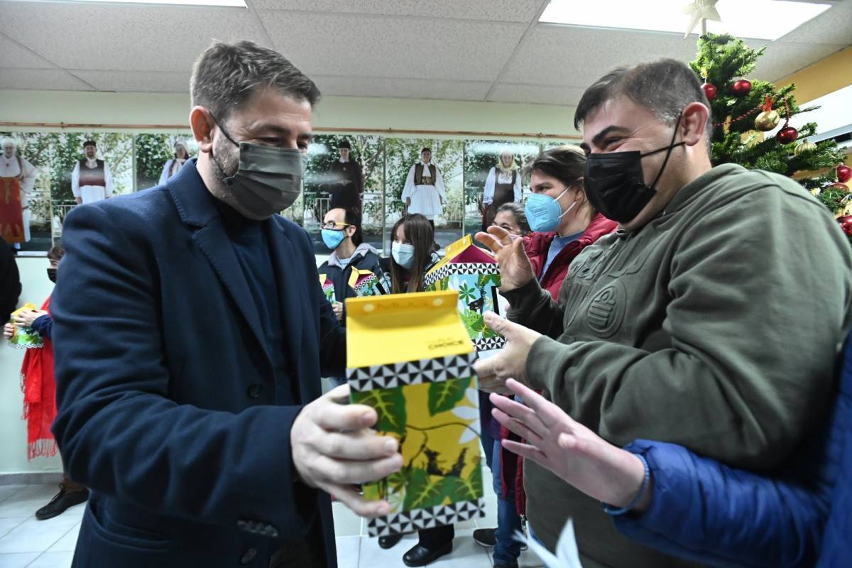 Ο Ανδρουλάκης στο Σωματείο Γονέων και Φίλων Ατόμων με Αναπηρίες «Ερμής»