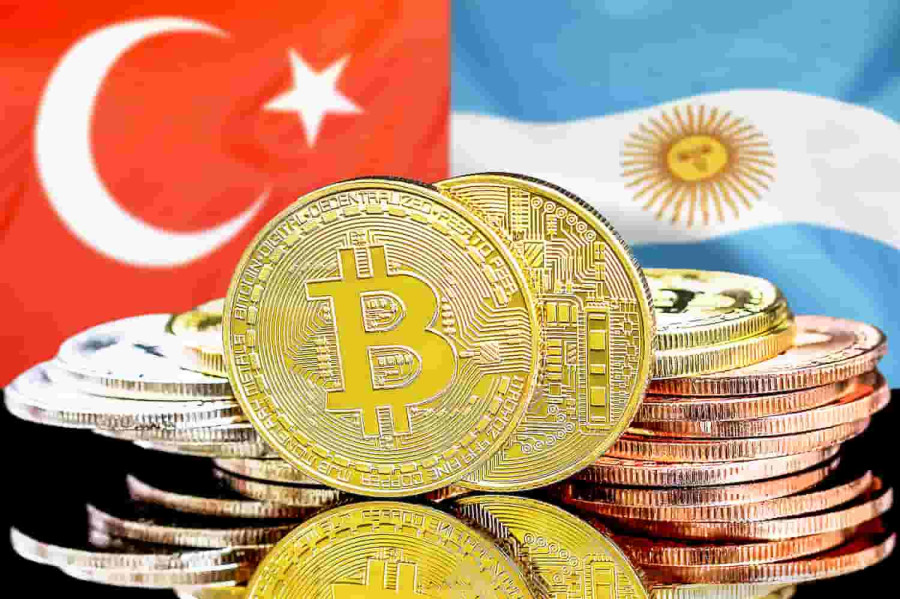 Πρωταθλήτριες στην αγορά κρυπτονομισμάτων Αργεντινή και Τουρκία