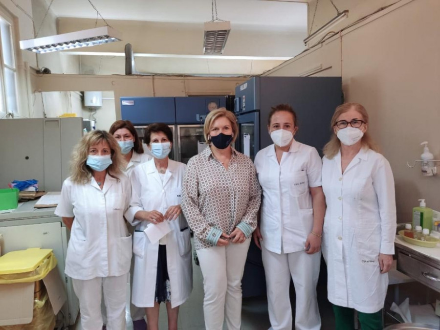 Το νοσοκομείο «Ελπίς» επισκέφθηκε η Μίνα Γκάγκα