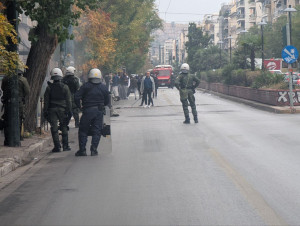 Πατησίων: Ένταση με κουκουλοφόρους- Στο σημείο ΜΑΤ & Ομάδα Δράση