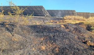 Λαμία: Πυρκαγιά κοντά σε φωτοβολταϊκά στον Άγιο Στέφανο Δομοκού - Επιχειρούν εναέρια μέσα