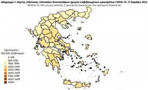 Διασπορά κρουσμάτων: 2.489 στην Αττική, 655 στη Θεσσαλονίκη